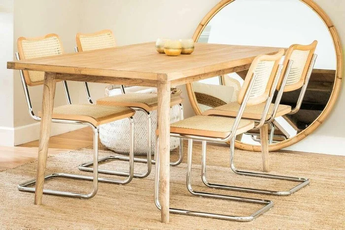 MESA COMEDOR NORDICA - OLMO NATURAL - 1.80 X 0.90 MTS en Madera natural - Mesas de comedor, Uruguay | La Iberica, vista 24
