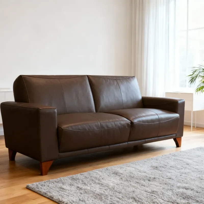Sofá 3 cuerpos Luzzi 2.00mt - Negro — Urumobil en Marrón - Sillones y sofás, Uruguay | Urumobil