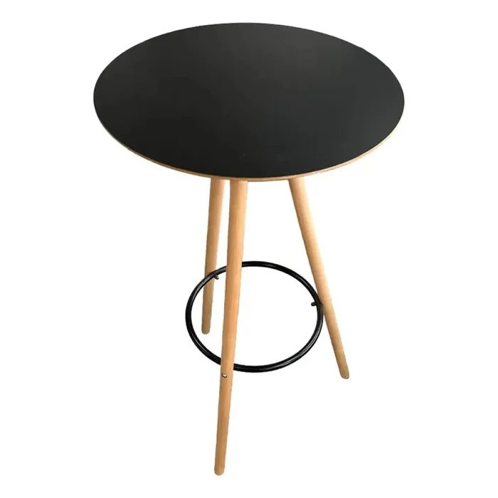 MESA ALTA REDONDA 60 CMS DIAMETRO - PRODUCTO CON DETALLES - en Negro, Uruguay | Champagne Home, vista 2