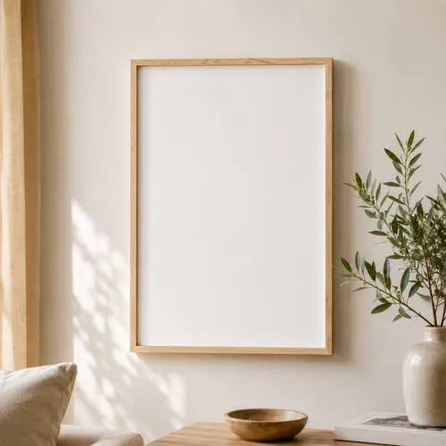 Marco A2 42x60cm en Madera natural - Marcos, Uruguay | Kiosko de Mar