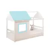 Cama Casita 1 Plaza - Tota B137 - Blanco/Azul en Multicolor - Dormitorio, Uruguay | Rústico Hogar, vista 1 de 4