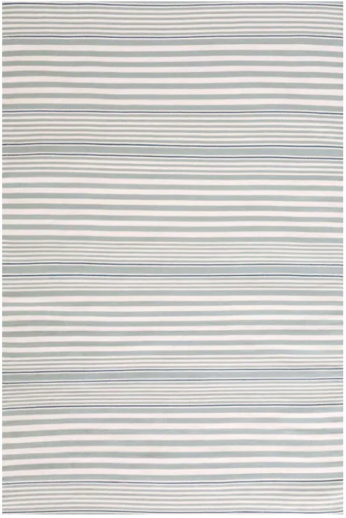 RUGBY STRIPE LIGHT BLUE/IVORY INTERIOR/EXTERIOR en Celeste - Textiles, Uruguay | Sentido Jose Ignacio