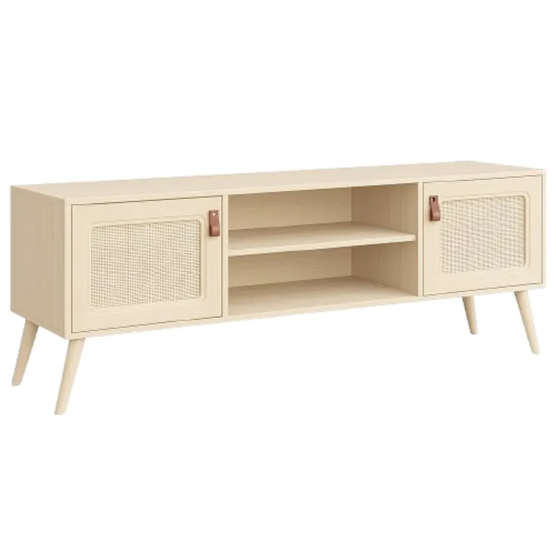 Rack TV Praga con Tela 140 cm – Crudo - Muebles para TV, Uruguay | Berna home
