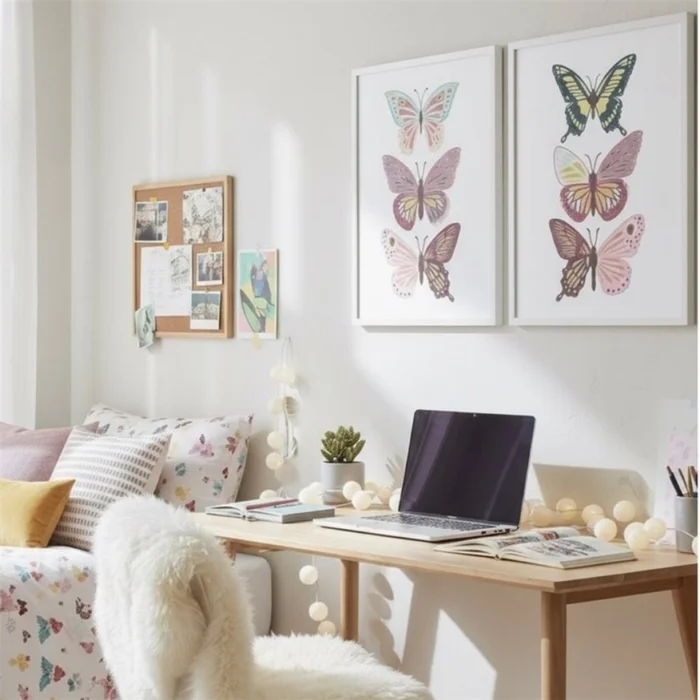 CUADRO CANVAS 30x40cm MARIPOSAS 2 en Multicolor - Decoración de pared, Uruguay | Decohogar, vista 2
