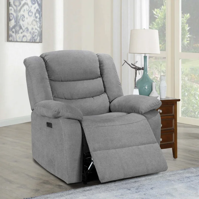 Recliner Eléctrico Tela Gris Marsella Ii en Gris - Sillones y sofás, Uruguay | Divino, vista 8