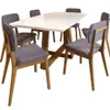 Mesa de Comedor Wood - Línea Nevada en Multicolor - Mesas de comedor, Uruguay | Ecowood, vista 4 de 5