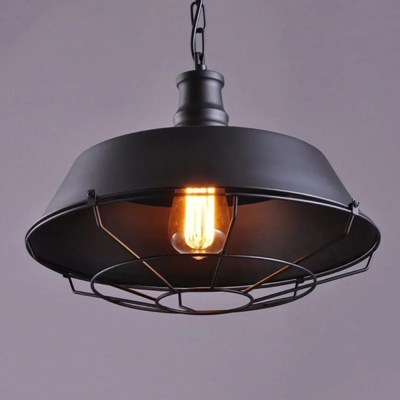 Lámpara Colgante Vintage Reja ø 36 cm en Negro - Lámparas colgantes, Uruguay | Serlux, vista 4