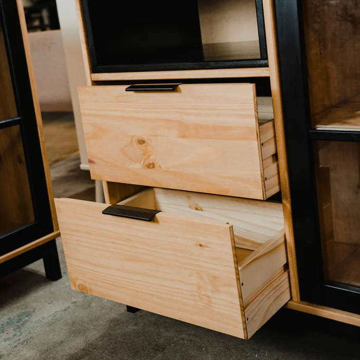 Aparador Bargueño Rack Living Comedor Madera Línea Denver en Madera natural - Muebles para TV, Uruguay | Ecowood, vista 6