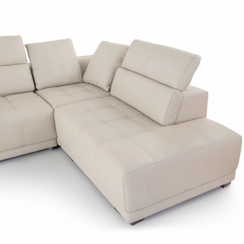 Rinconera Seúl - Cuero Básico - Chaise derecho - Arena - (Preventa) en Beige - Sillones y sofás, Uruguay | NYR, vista 3