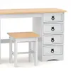 Escritorio - 5 Cajones + 1 Puerta + BANCO - Blanco en Blanco - Escritorios y sillas de escritorio, Uruguay | Rústico Hogar, vista 4 de 4