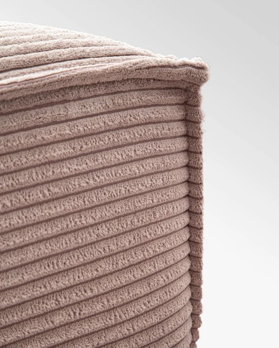 Reposapiés Blok 90 x 70 cm - pana rosa en Rosa - Butacas, banquetas y puffs, Uruguay | Kavehome, vista 5