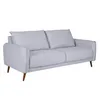 Sofá 3 Cuerpos Tela Gris Charlotte en Gris - Sillones y sofás, Uruguay | Divino, vista 2 de 6