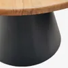 Mesa redonda Wilshire de madera maciza de acacia y patas de acero acabado negro Ø 120 cm en Multicolor - Mesas de comedor, Uruguay | Kavehome, vista 4 de 5