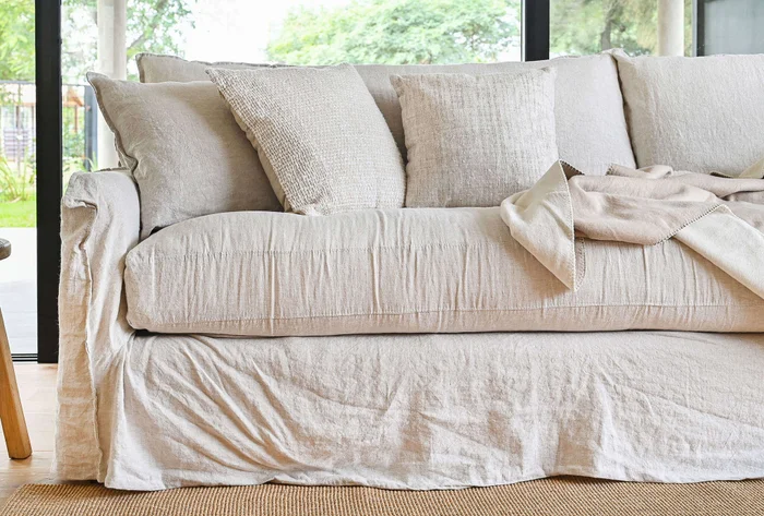 SILLON ALMA XL LINO CRUDO - 2.80 MTS en Blanco - Sillones y sofás, Uruguay | La Iberica, vista 7
