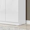 Multiuso Organizador Zapatera Lince 2 Puertas 7 Estantes con Nichos - Blanco en Blanco - Roperos y placares, Uruguay | Mulata, vista 6 de 9