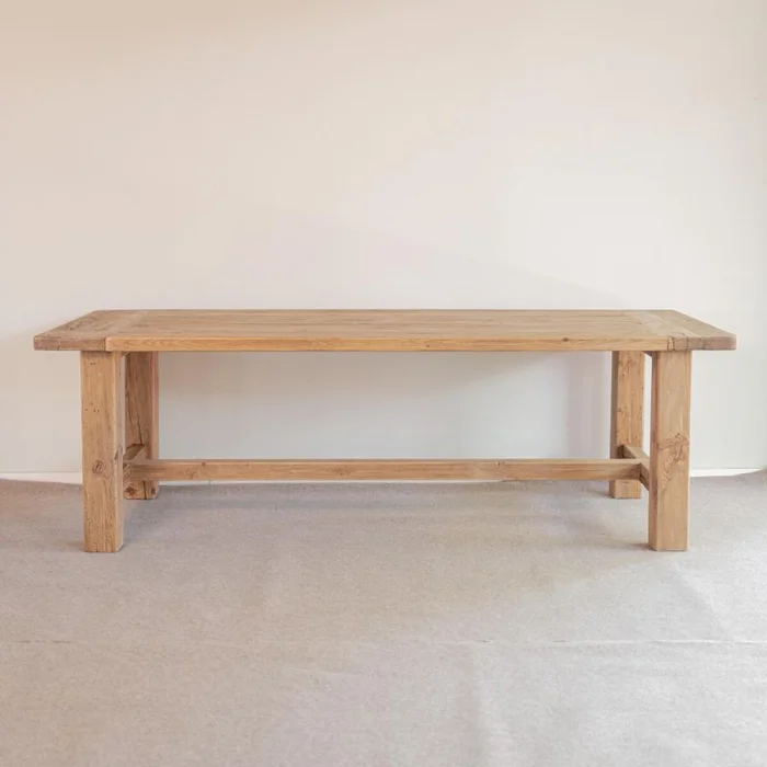 Mesa de Comedor Romana / Madera Reciclada en Madera natural - Mesas de comedor, Uruguay | Fábrica Italiana, vista 3