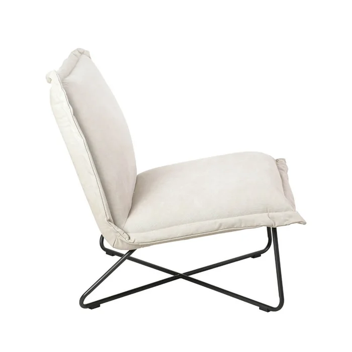 Butaca Metal-y-tela Natural-beige Aruba Beige en Beige - Sillones y sofás, Uruguay | Divino, vista 3