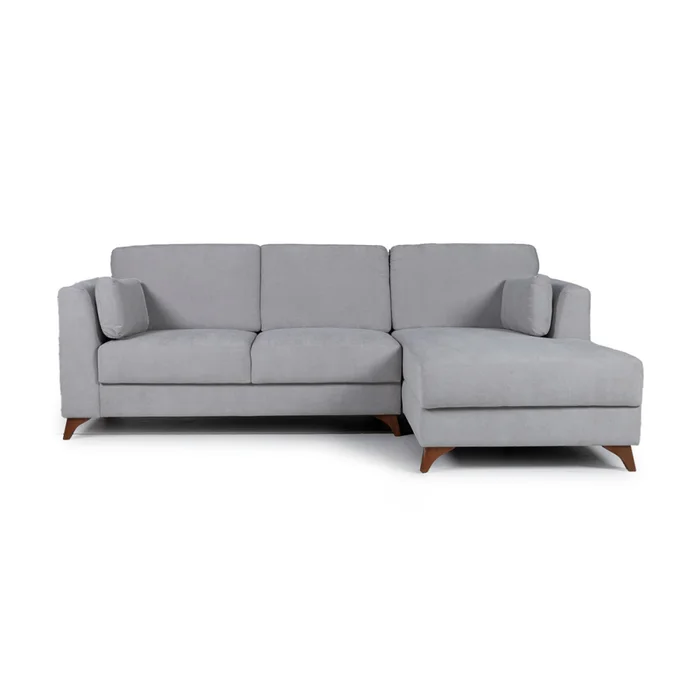 Rinconera Capri - Tela Microfibra - Chaise derecho - Kruger 06-155 (Ceniza) en Gris - Sillones y sofás, Uruguay | NYR, vista 2