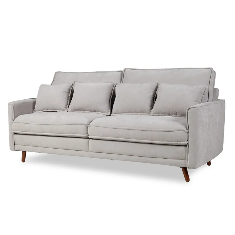 Sofá Realeza - Tela Microfibra - 3 cuerpos - 12073 (Greige) en Beige - Sillones y sofás, Uruguay | NYR