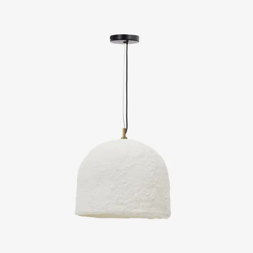 Lámpara de techo Sineu de papel maché blanco Ø 34,5 cm en Blanco - Lámparas colgantes, Uruguay | Kavehome
