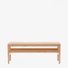 Banco Zaide de madera maciza de roble - con acabado natural asiento de cuerda 120cm FSC100% en Madera natural - Butacas, banquetas y puffs, Uruguay | Kavehome, vista 1 de 5