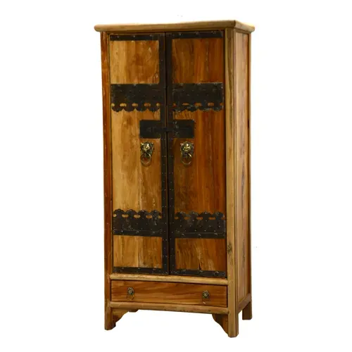 A164 Aparador 80x44x180 en Madera natural - Aparadores y recibidores, Uruguay | Victoriana
