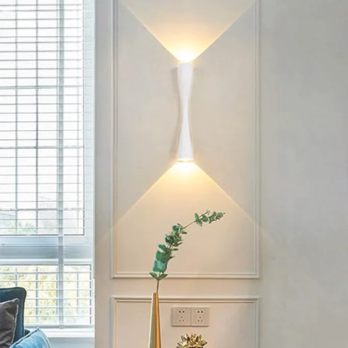 Luminaria Aplique de pared mediano Blanco en Blanco - Iluminación, Uruguay | Decotech, vista 2