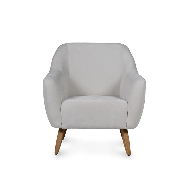 Butaca Paula - Tela Microfibra - C39 (Hielo) en Beige, Uruguay | NYR, vista 3