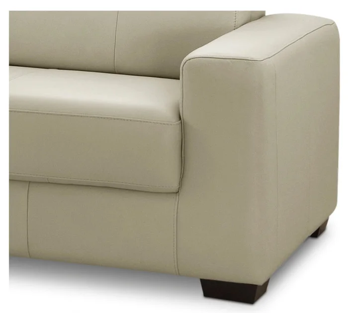 Sillón 100% Cuero - 3 Cuerpos - Berkley - Arena en Beige - Sillones y sofás, Uruguay | Ecowood, vista 2