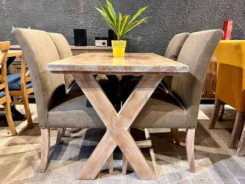 Juego De Comedor Madera Maciza Ozark Cruceta Con 4 Sillas A Eleccion en A Eleccion - Mesas de comedor, Uruguay | Ozark Home, vista 5