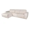 Sofa Con Chaise Más De 4 Cuerpos Cuero-y-madera Natural-beige Loft Arena en Beige - Sillones y sofás, Uruguay | Divino, vista 3 de 6