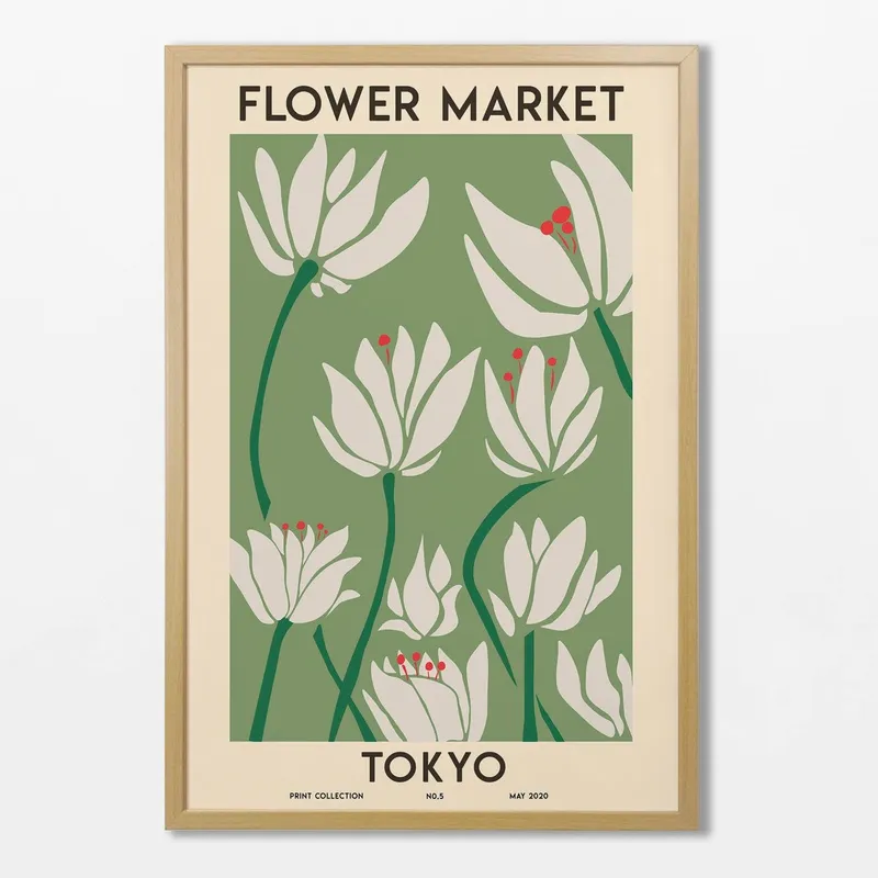 Flower Market - Tokyo - Láminas, Uruguay | La Cuadrería