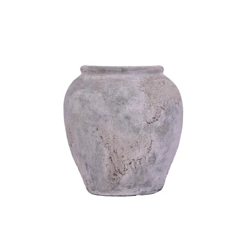 Jarrón Decorativo Malibu Terracota Blanco Gris/blanco en Blanco - Jarrones, Uruguay | Divino