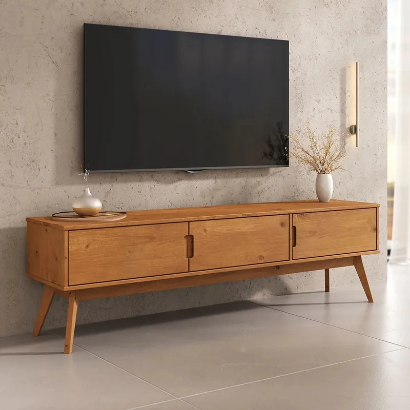 Rack TV 180CM Tivan - Madera Maciza en Madera natural - Muebles para TV, Uruguay | Balton, vista 11