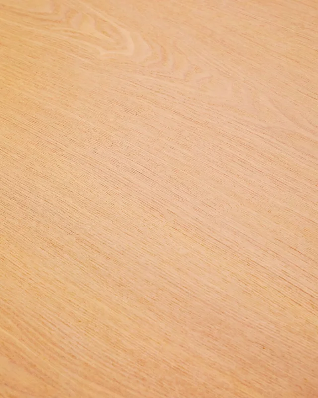 Mesa Indara - redonda de chapa de fresno y madera maciza de caucho con acabado tono natural Ø110cm en Madera natural - Mesas de comedor, Uruguay | Kavehome, vista 6