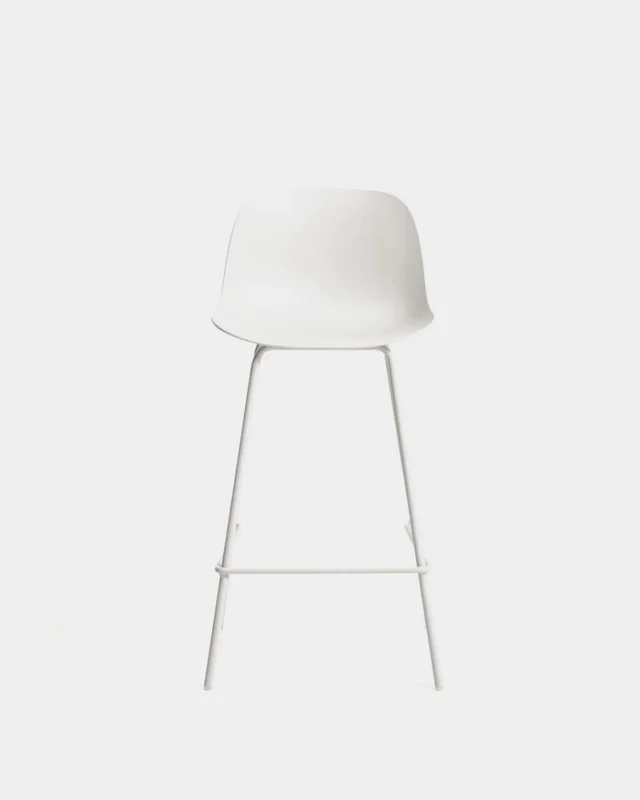 Taburete Altea - beige y patas de acero con acabado beige 65 cm en Negro - Butacas, banquetas y puffs, Uruguay | Kavehome, vista 5