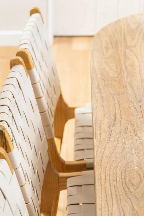 MESA COMEDOR OVAL - OLMO NATURAL - 2.20 X 1.05 MTS en Madera natural - Mesas de comedor, Uruguay | La Iberica, vista 25