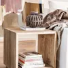MESA LATERAL CUBO - OLMO NATURAL - 55 X 50 CMS en Madera natural - Mesas de luz, Uruguay | La Iberica, vista 1 de 5