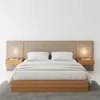 Respaldo 2 plazas con mesa de luz Gael - Moderna - Marrón en Beige - Respaldos de cama, Uruguay | Rústico Hogar, vista 2 de 3