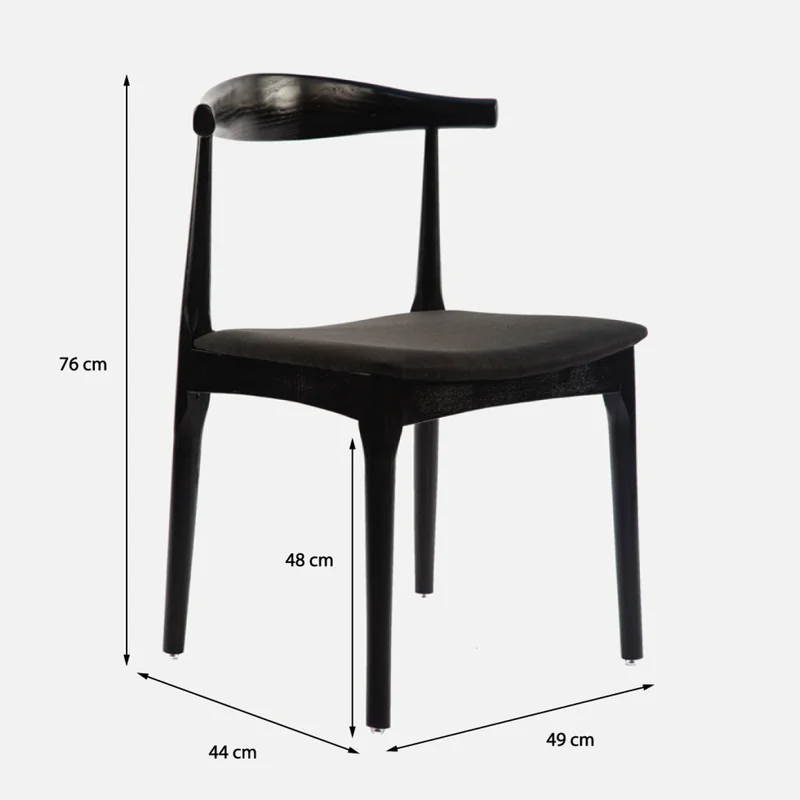 Silla Elbow - Negra en Negro - Sillas, Uruguay | Walnut, vista 4