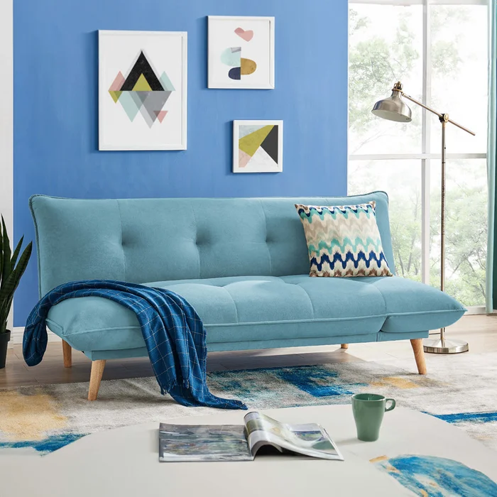 Sillón Cama Apolo - Azul en Gris - Sillones y sofás, Uruguay | Ecowood, vista 3