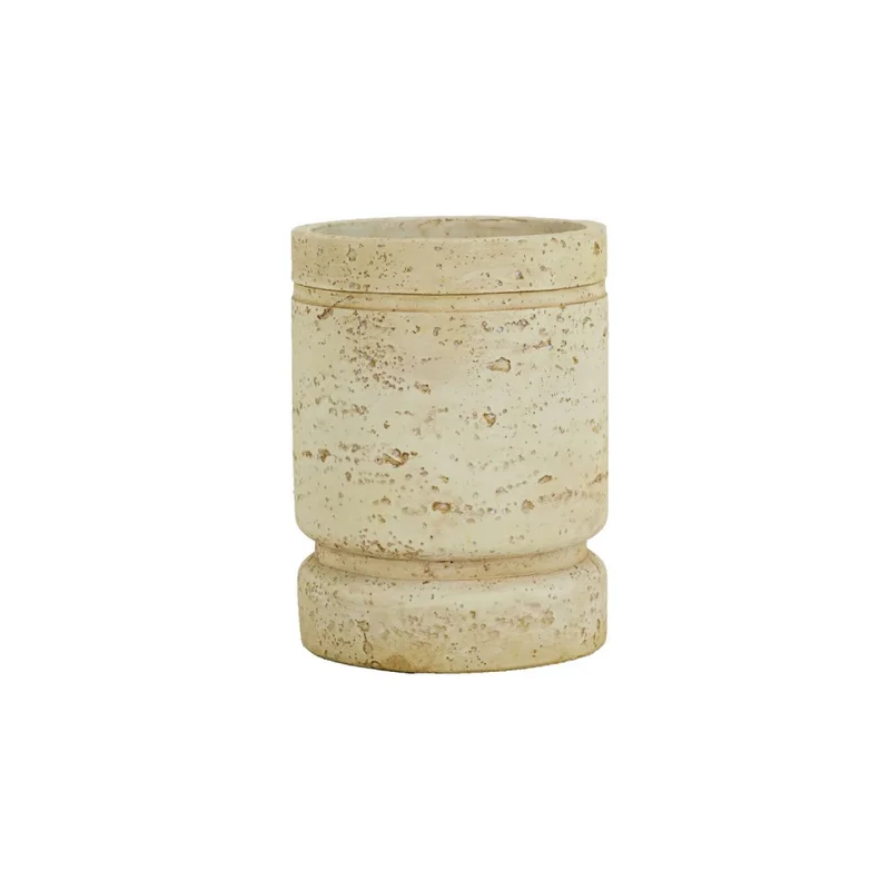 MACETA CEMENTO 13x13x17.5CM BEIGE en Beige - Macetas, Uruguay | Koz, vista 3