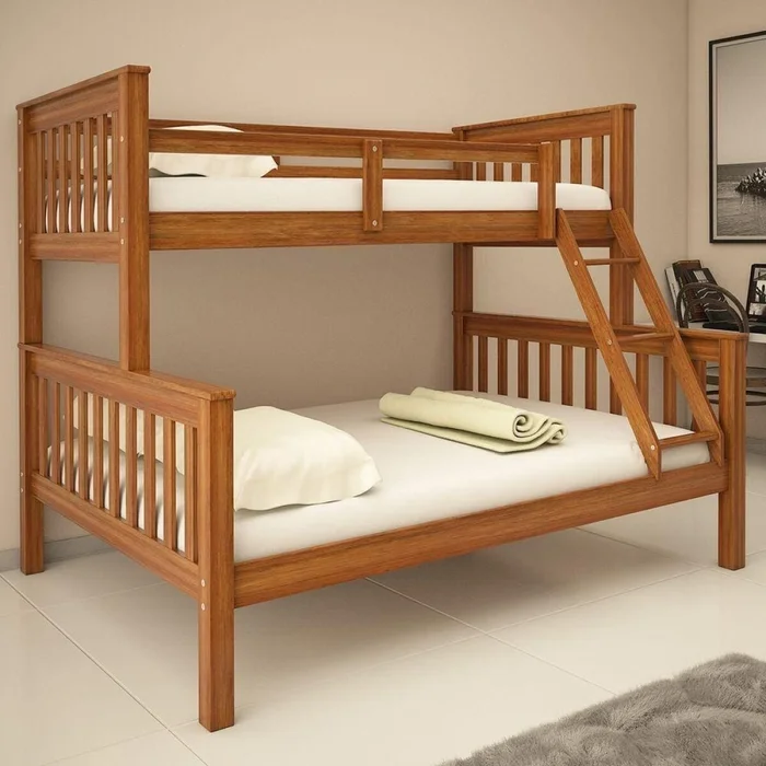Cucheta 2 plazas y 1 plaza - B105 - Marron en Marrón - Dormitorio, Uruguay | Rústico Hogar, vista 2