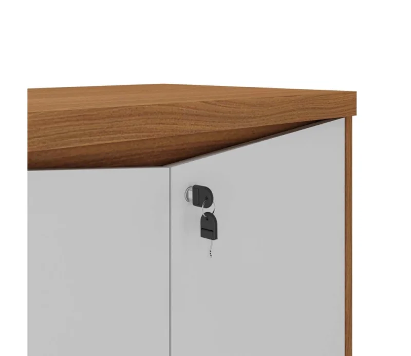 Ropero Bajo 4 Puertas Ymir Blanco/castaño - Roperos y placares, Uruguay | Albanés, vista 3