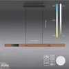Colgante led lineal motorizado con varias funciones, negro y simil madera en Multicolor - Lámparas colgantes, Uruguay | Iluminica, vista 3 de 5