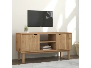 Rack TV 2 P Mel/Gris Linea Nordica en Madera Maciza en Madera natural - Muebles para TV, Uruguay | Quesal, vista 7