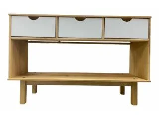 Aparador 3C Mel/gris Linea Nordica en Madera Maciza en Madera natural - Comedor, Uruguay | Que Sal Muebleria, vista 3