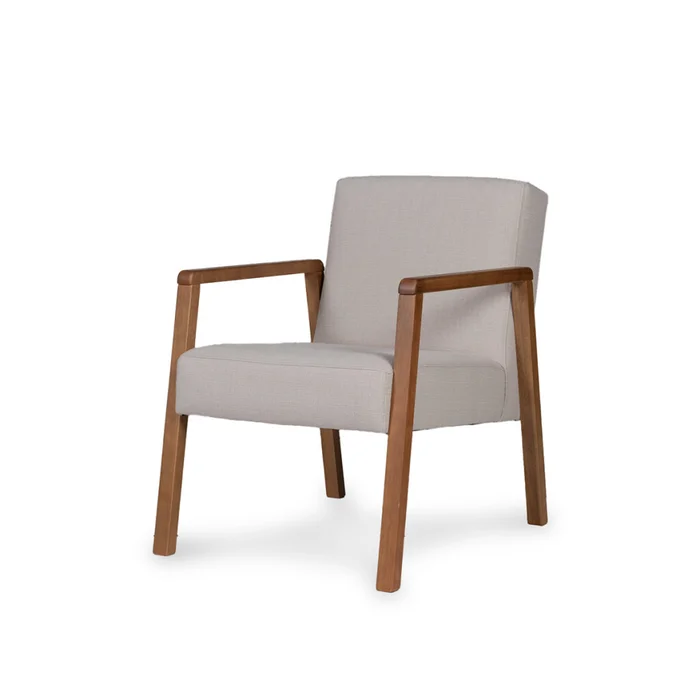 Butaca Slim - Tela Rústica - 201-G2 (Beige) en Beige - Butacas, banquetas y puffs, Uruguay | Nyr