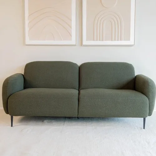 Sofá Giovanni - 2 cuerpos / Verde Oliva en Verde - Sillones y sofás, Uruguay | Fábrica Italiana