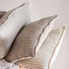 ALMOHADON LINO ALTO GRAMAJE RAYADO BEIGE - 55 X 55 en Beige - Textiles, Uruguay | La Iberica, vista 3 de 5